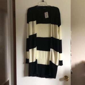 Long black and ivory cardigan!
